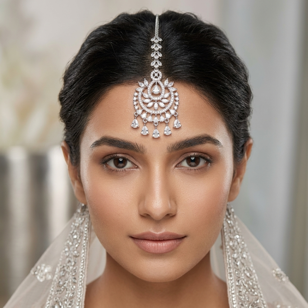 JBT Zarina American Diamond Tikka Bindiya - image