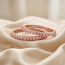 Solitaire Stone American Diamond Bangles - image