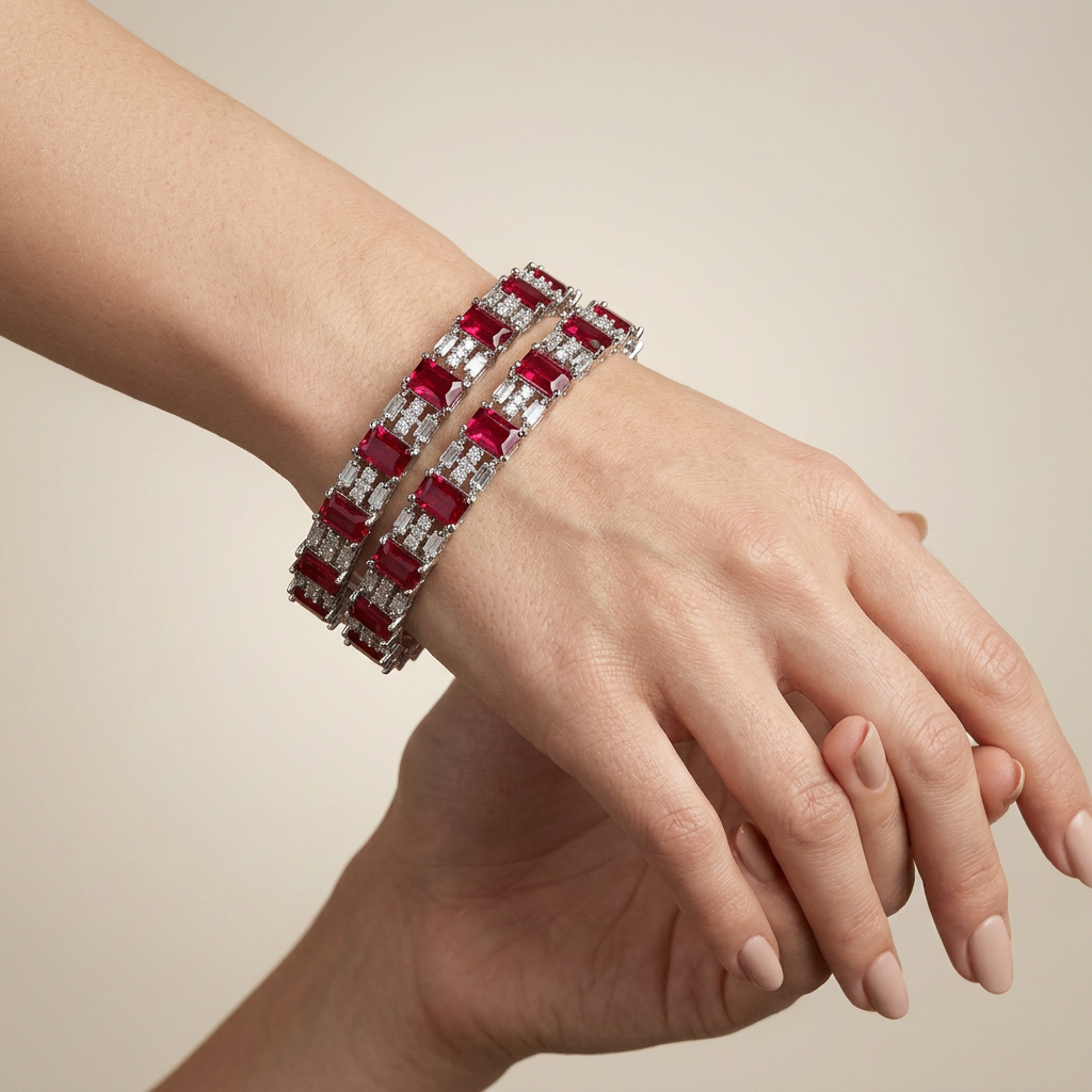 American Diamond Bangles - image