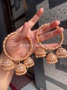 Triple Jhumka Kundan Bangles - image