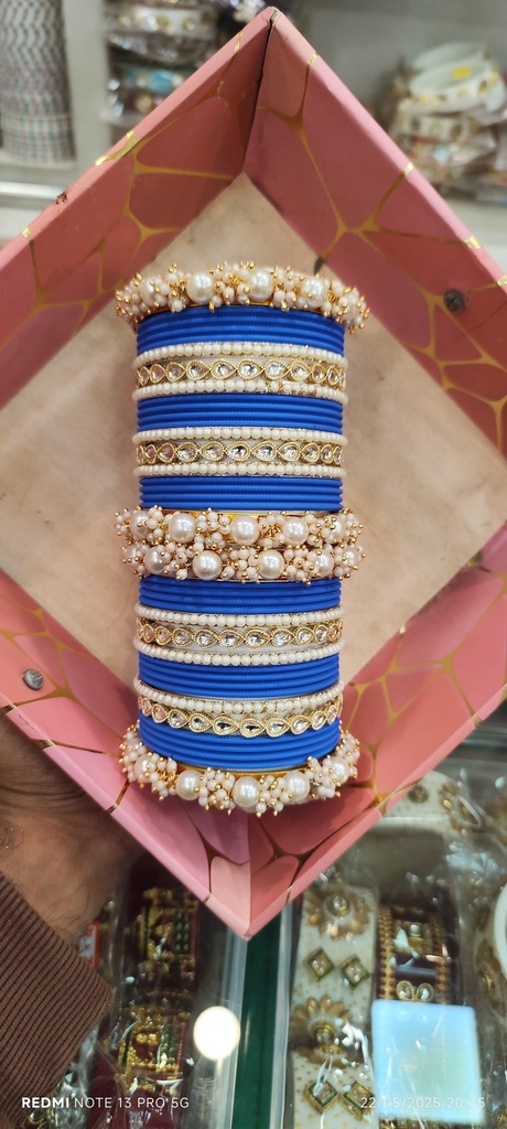 New Pearl Kada Bangle Set - image