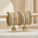 Nazneen Jhumka Bangle Stack - image