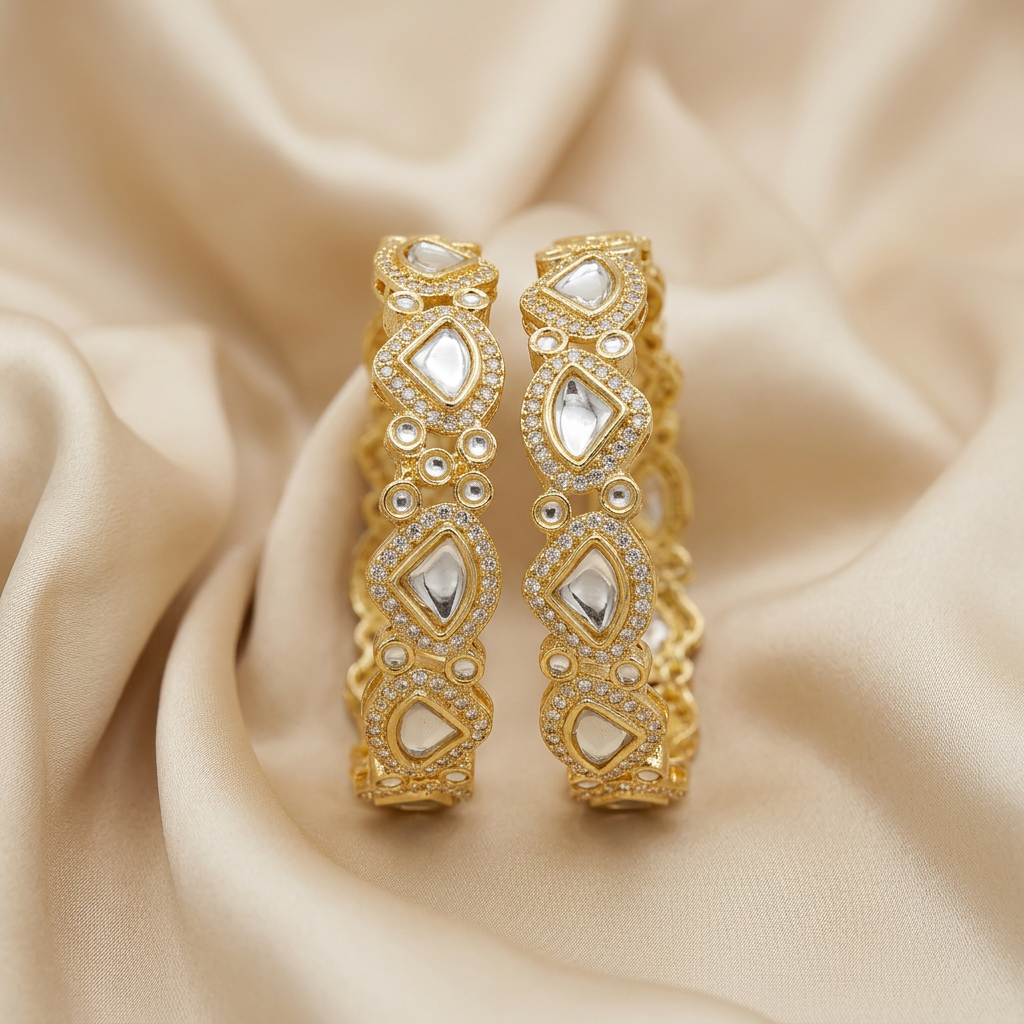 Kundan Bangles - image
