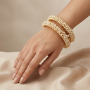Pearl gucha bangles - image