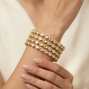 Paan Kundan Bangles - image