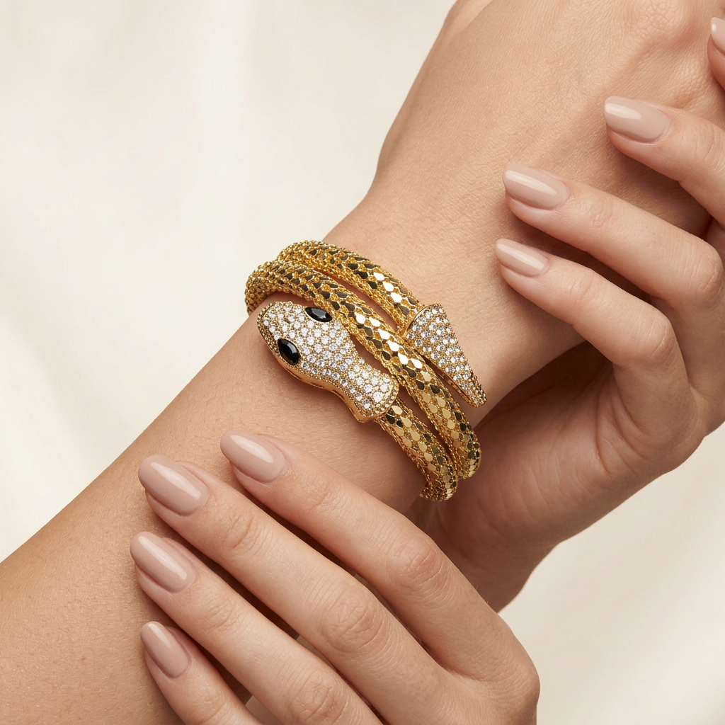 Bvlgari Inspired Snake Bracelet - image