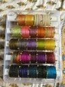 Raindrop Glass Bangles Combo With Organiser - image