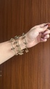 Openable Kashmiri Ghungroo Bangles - Dark Gold - detail