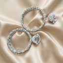 Silver Raksha Jhumka Bangle - image