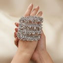 Polki Silver Beads Bangles - image