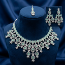 American Diamond Necklace Set - image