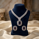 Alia Bhatt American Diamond Necklace Set - image
