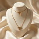 Anti Tarnish Bow Necklace - image