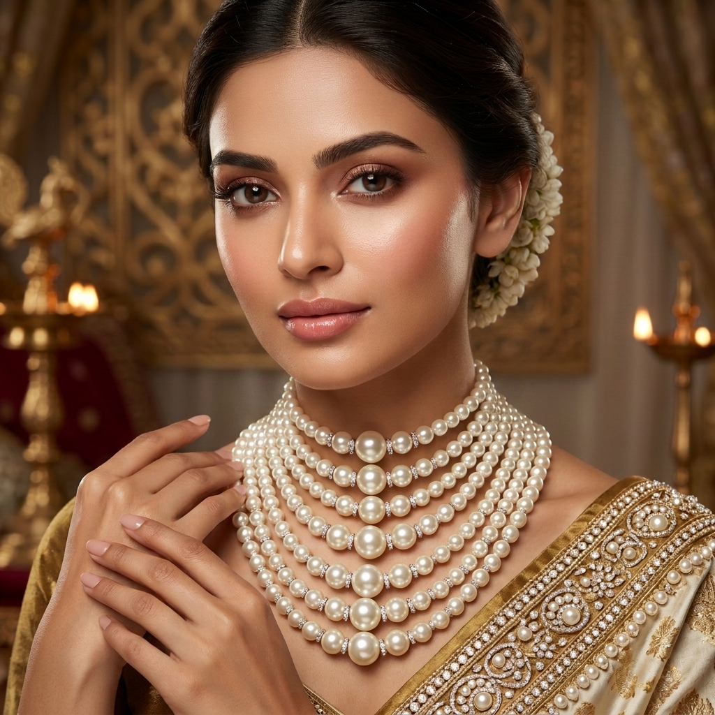 Alia Layered Pearl Necklace - image