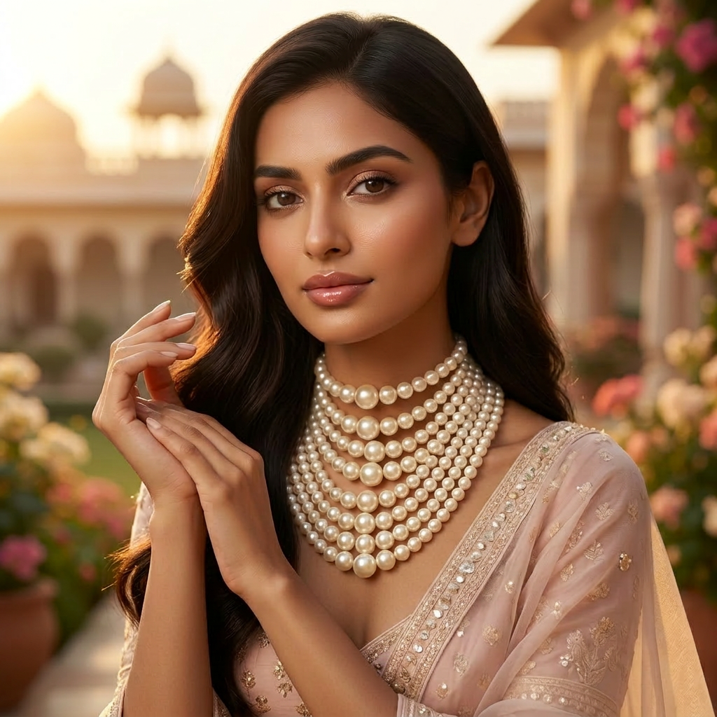 Alia Layered Pearl Necklace - image