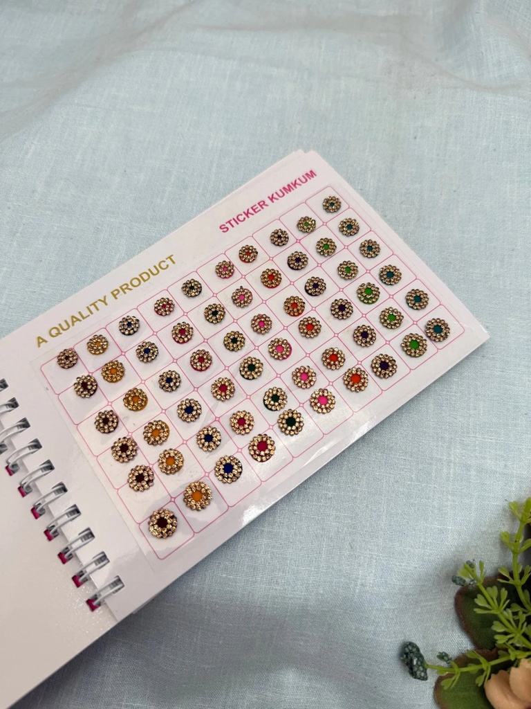 Vidya Bridal Stone Bindi Book - image