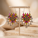 German Silver Ghungroo Hoop Earrings - image