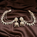 Asha Silver Deatachable Jhumka - image