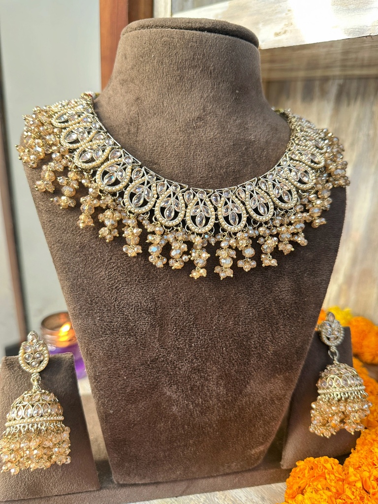 Mohini Polki Necklace Set - image