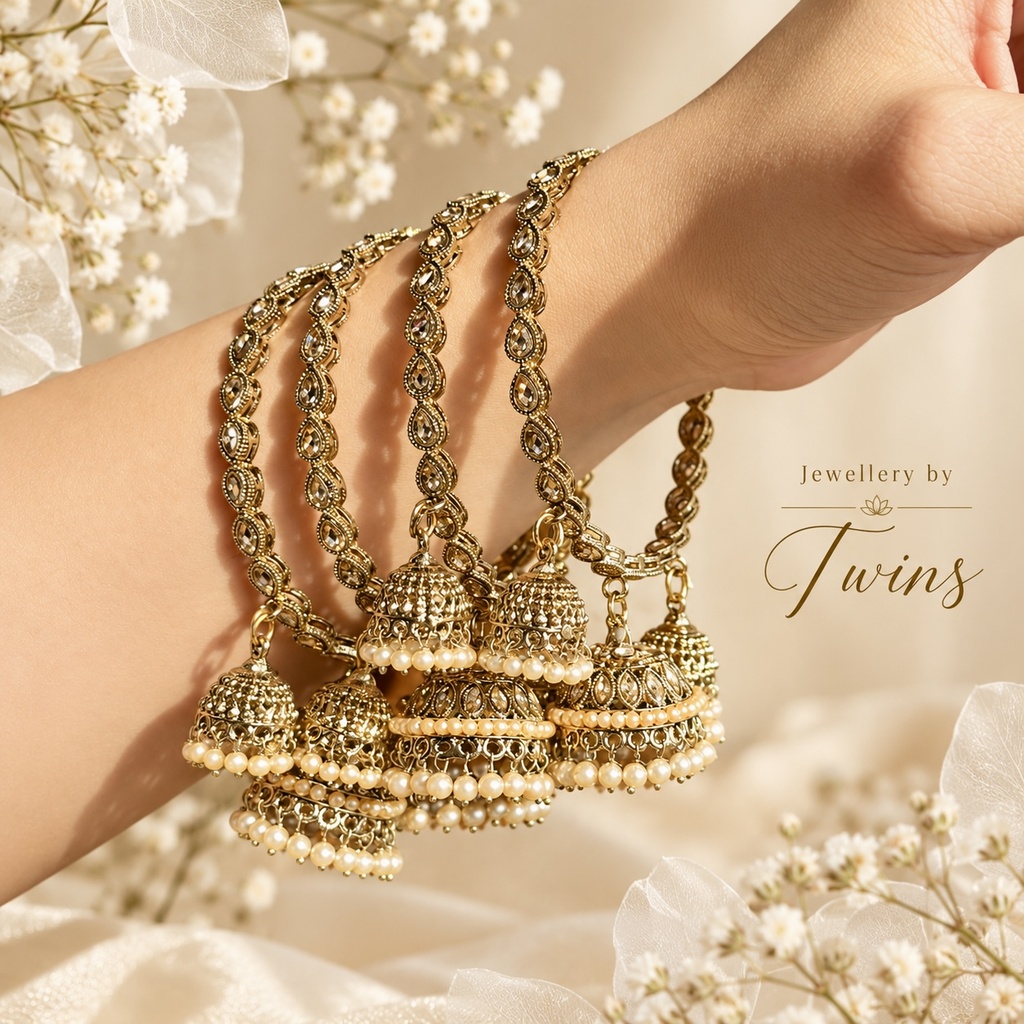 Paaro Triple Jhumka AD Bangles (2.4)