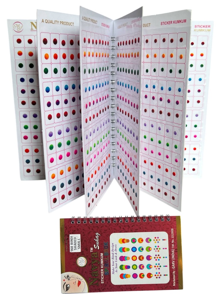 Navya Shaded Colour Bindi Book