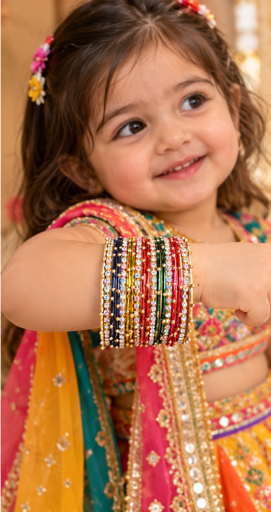 Multicolour Baby Bangles- Single Hand