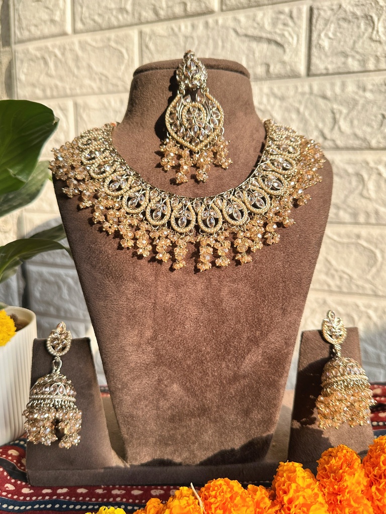 [JBT-NL033] Mohini Polki Necklace Set