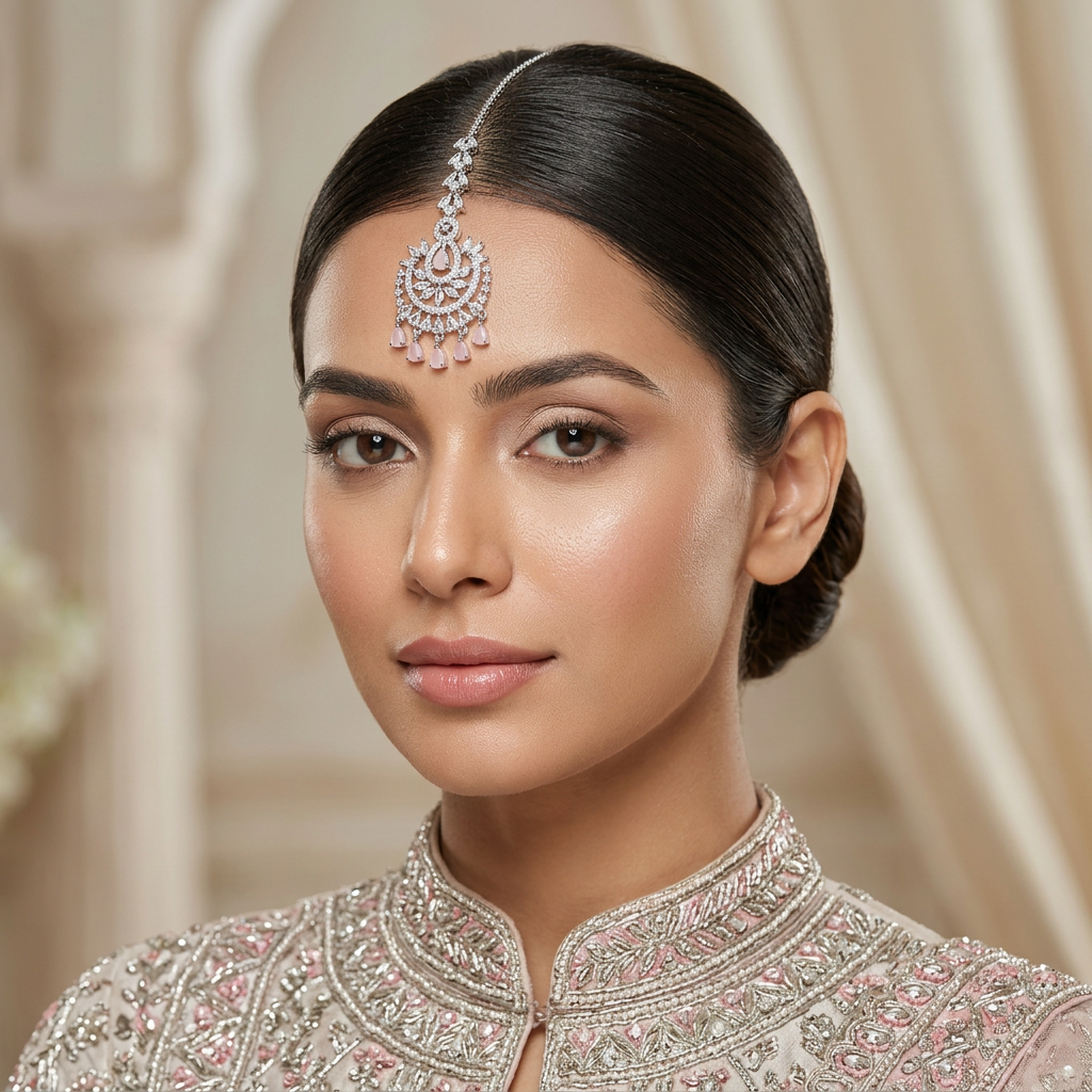 [JBT-HR010] JBT Zarina American Diamond Tikka Bindiya