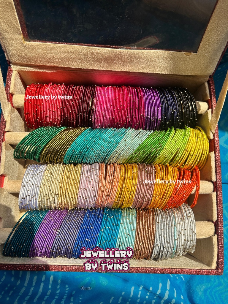 [JBT-BA051] Thread Bangles- 36 Colours Combo