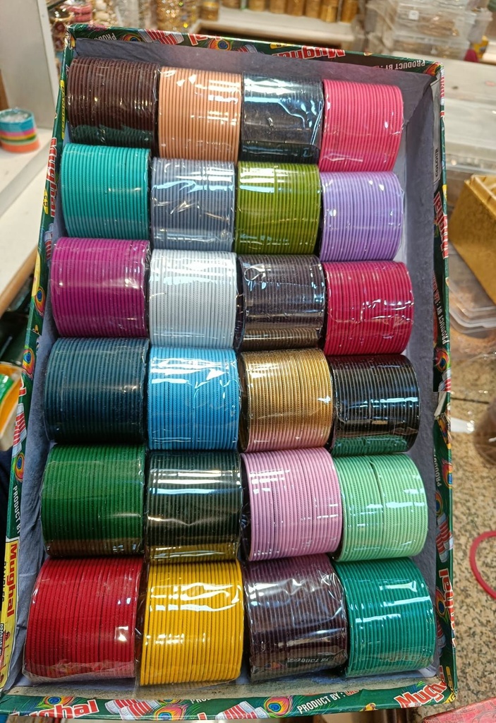 [JBT-BA027] Matt Bangles 24 Colours- 24 Bangles Each