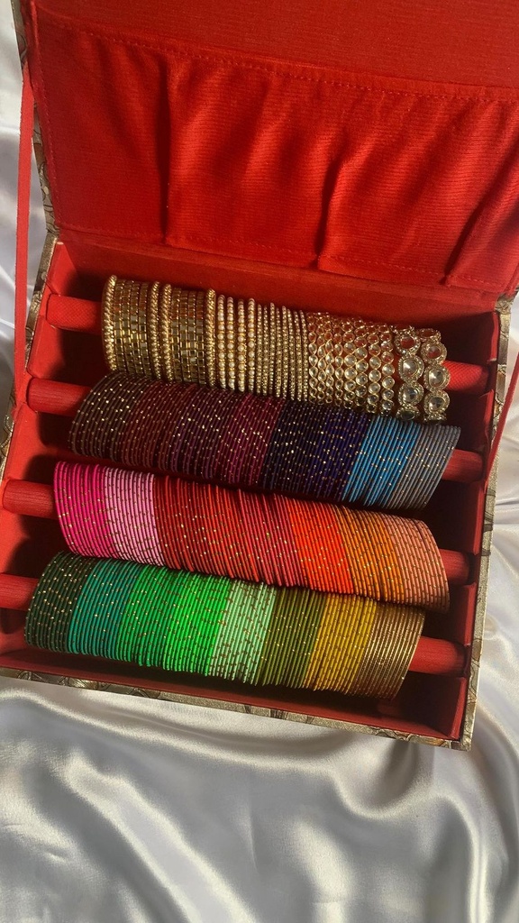[JBT-BA024] Kundan Bangles Combo Box