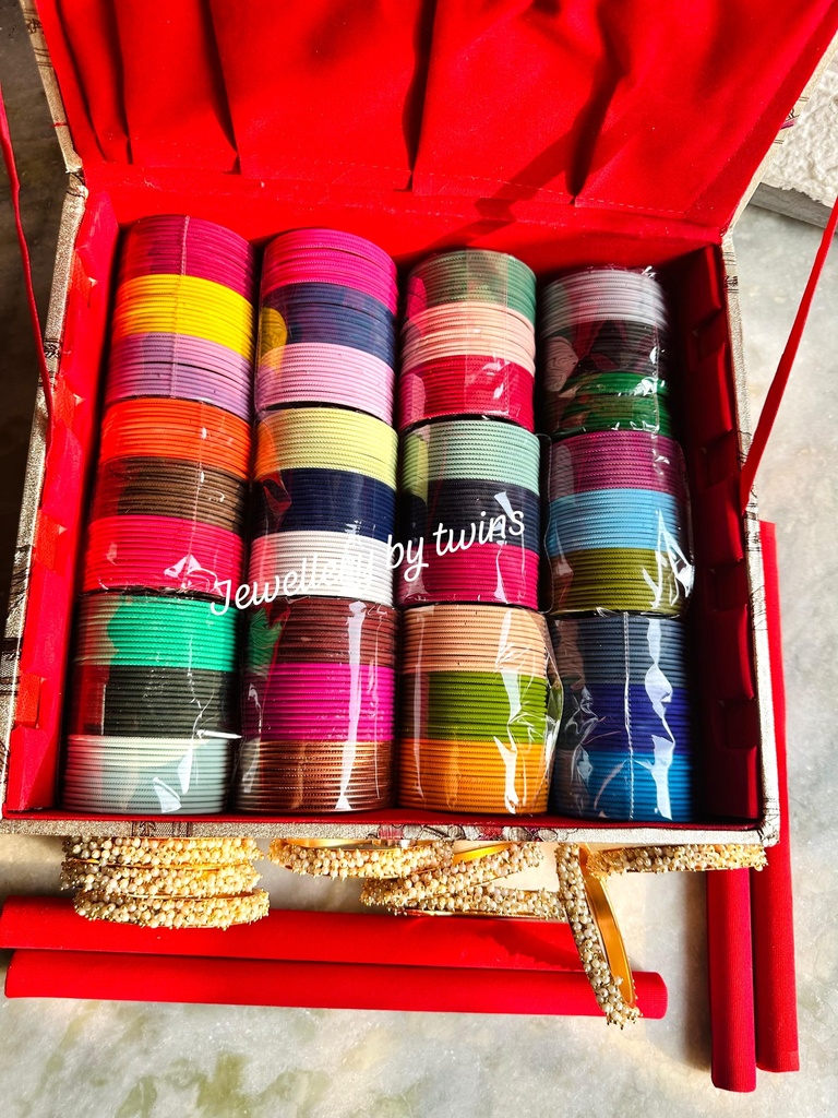 [JBT-BA017] 36 Colours Matt Bangles Combo