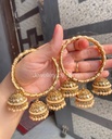 Triple Jhumka Kundan Bangles