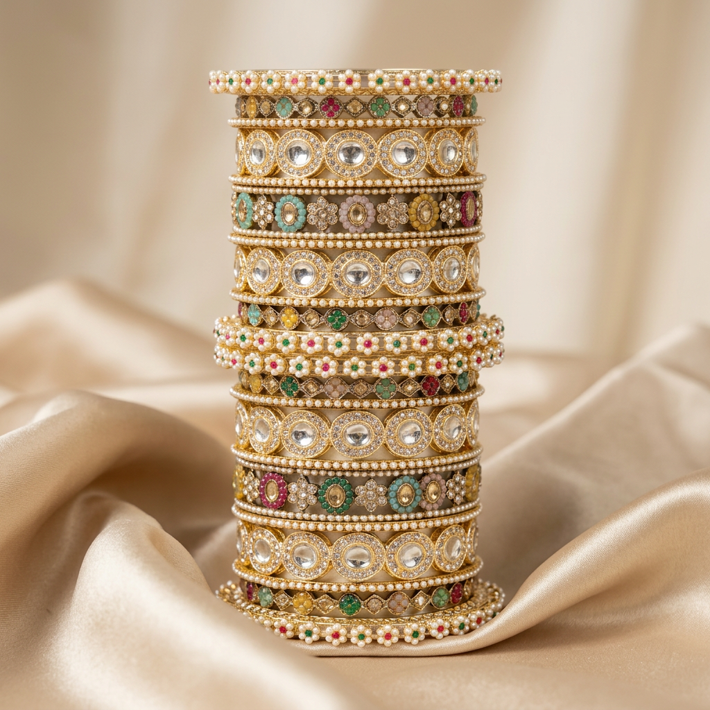 [JBT-BA084] Nazneen Bangle Stack