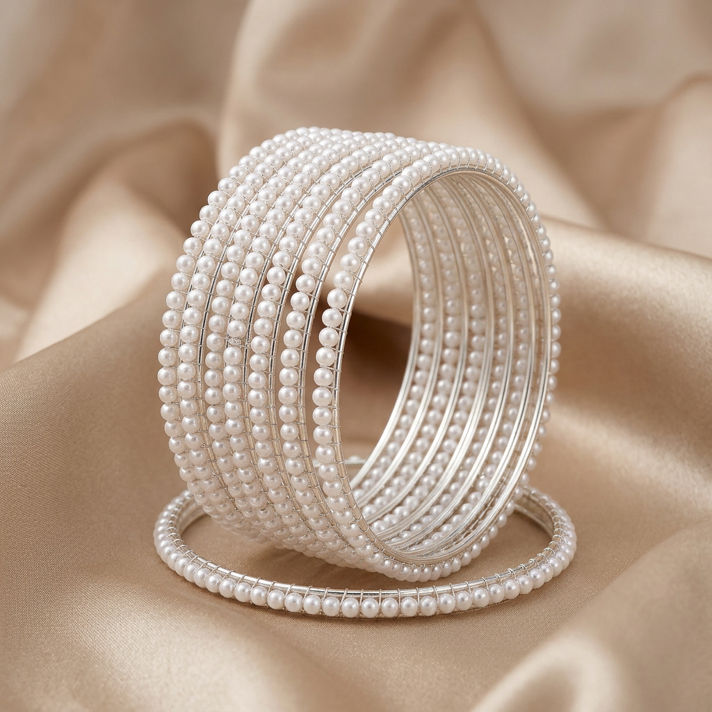 [JBT-BA096] Pearl Pacheli Bangles