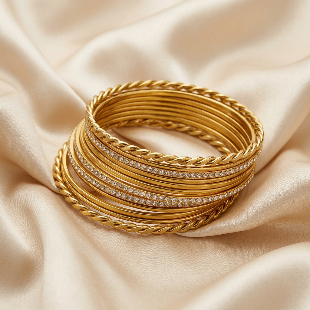 [JBT-BA070] Gold Stone Set