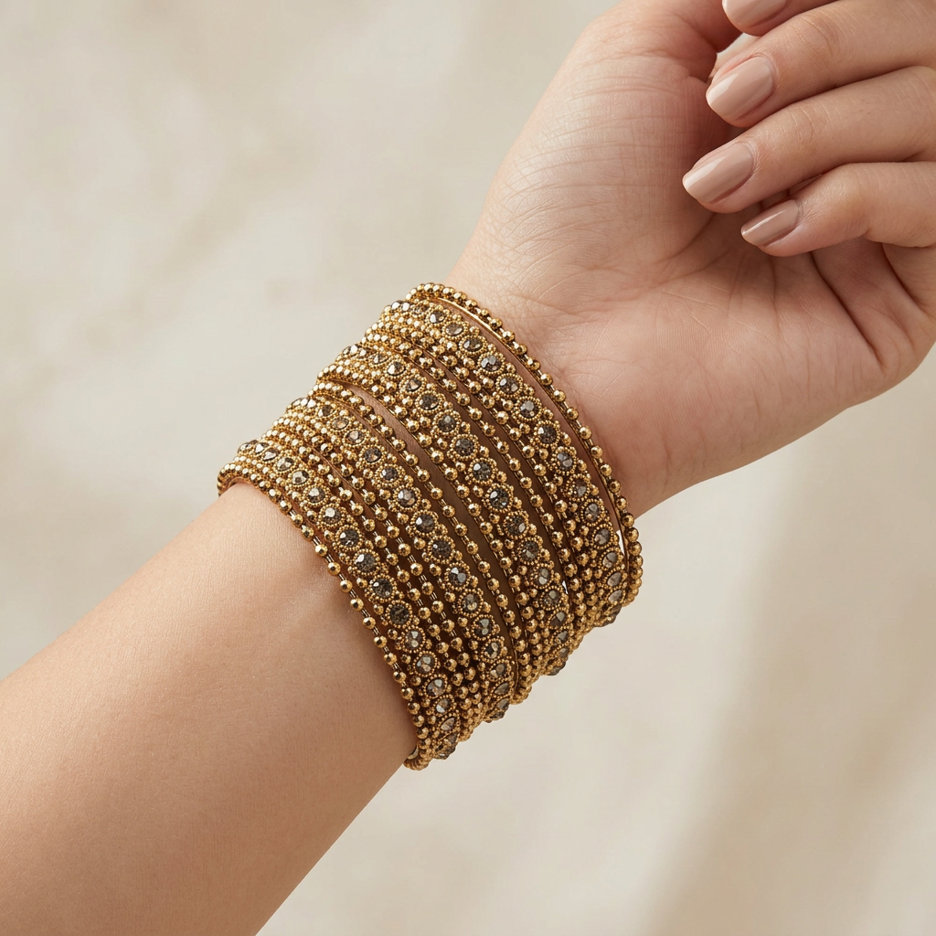 [JBT-BA064] Copper Bangle Stack