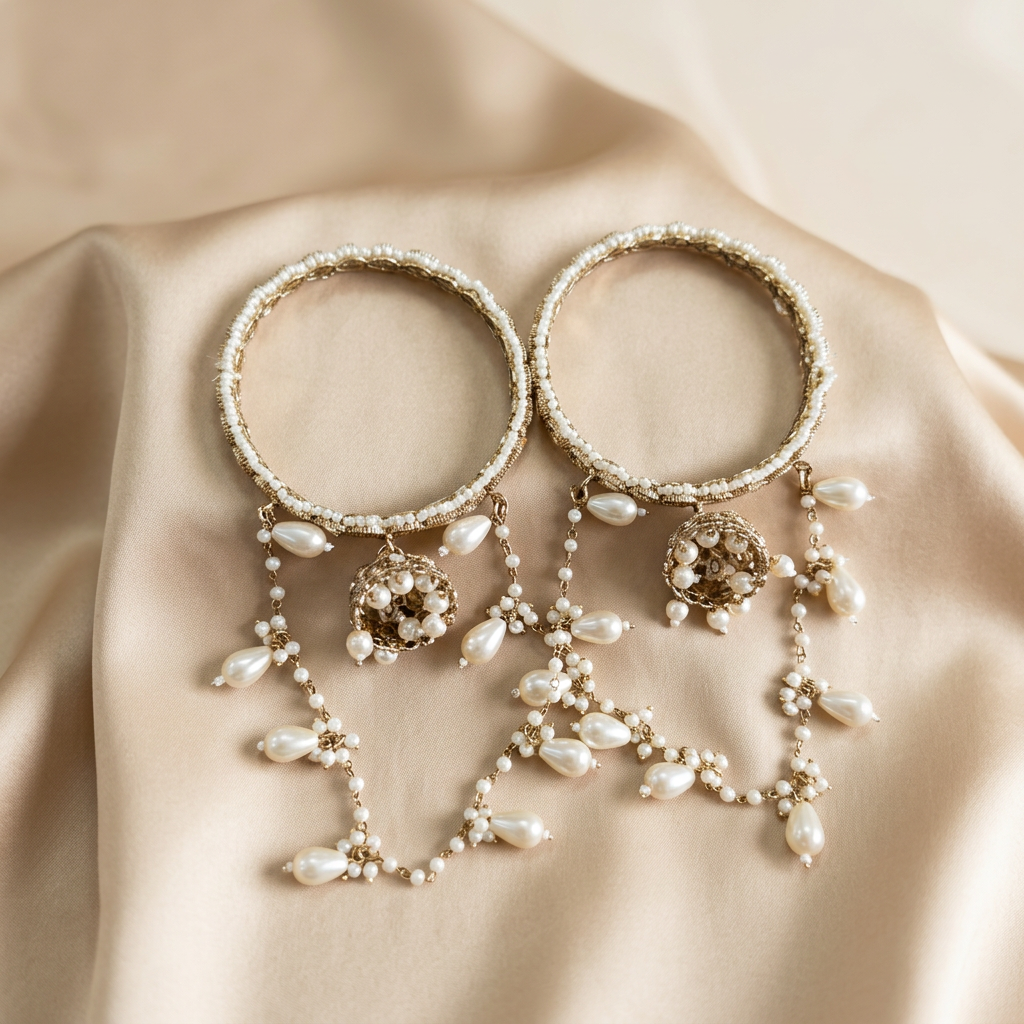 [JBT-BA138] JBT Preety Pearl Jhula Bangles