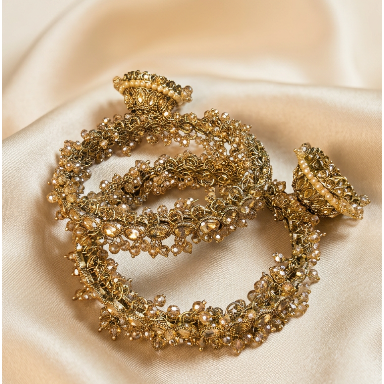 [JBT-BA131] Hana Polki Single Jhumka Bangles