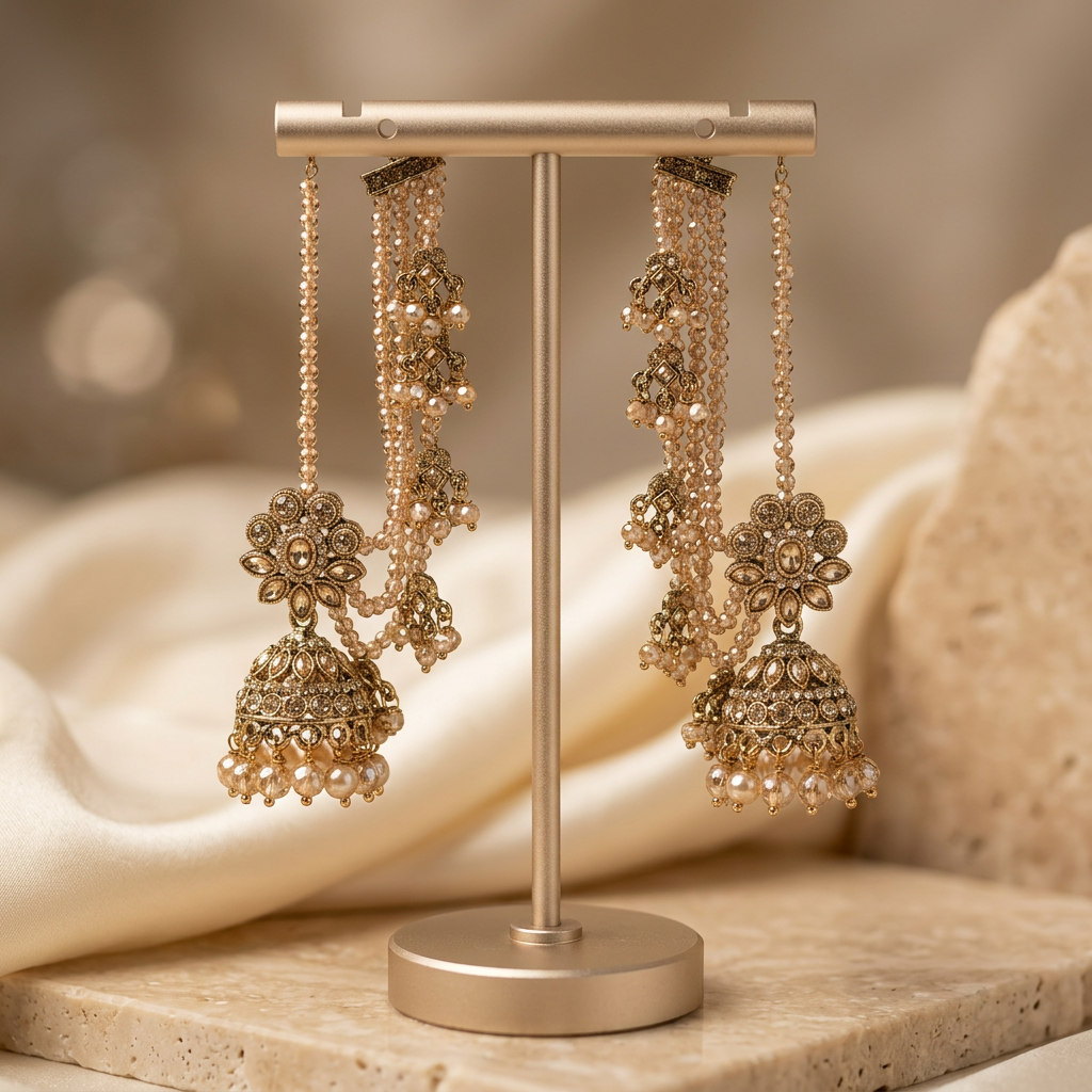 [JBT-ER053] Pakistani Sahara Jhumka