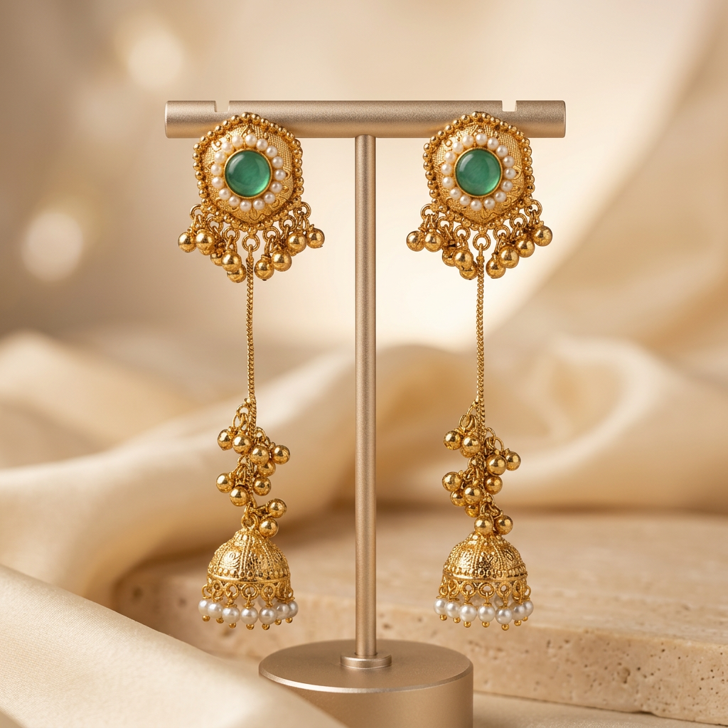 [JBT-ER052] Nupur Kashmiri Jhumka