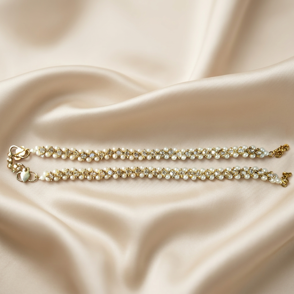 [JBT-ANK018] Zirconia Pearl Anklet