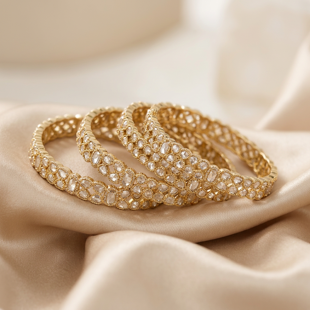 Polki bangles- set of 4
