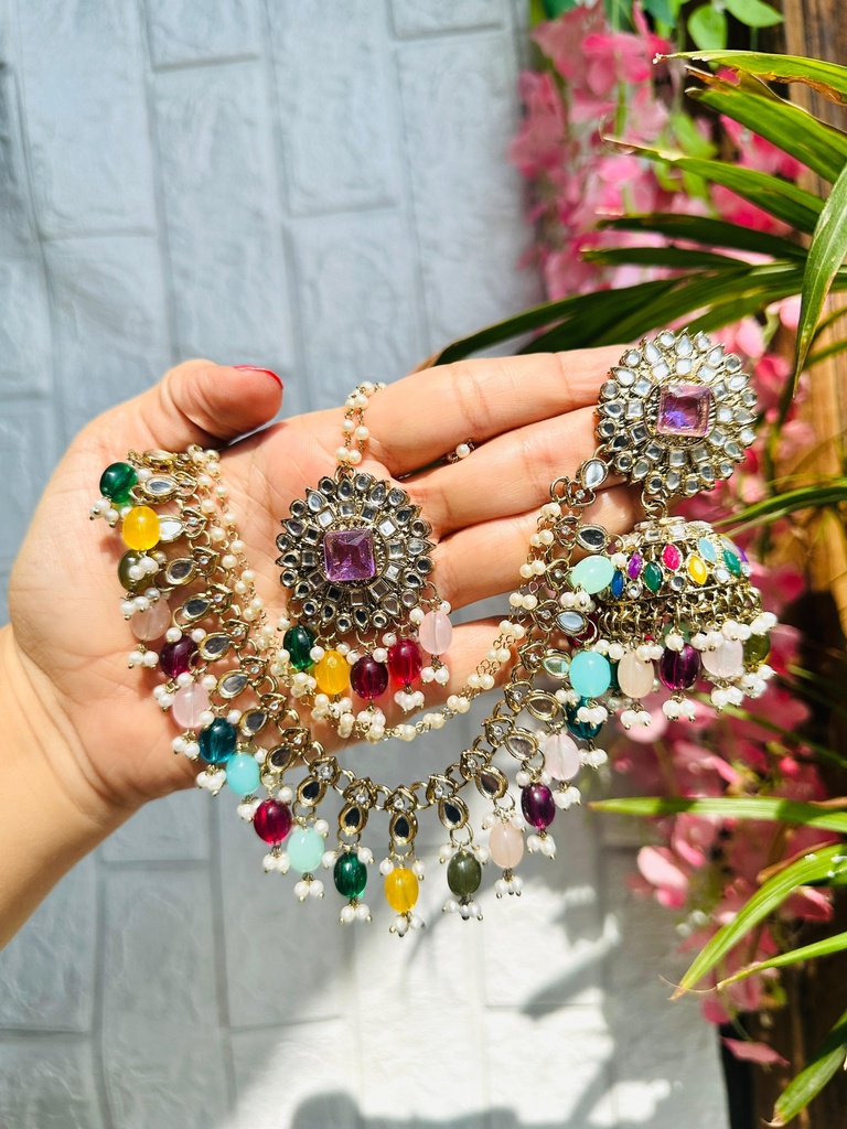 [JBT-ER029] Nagma Sahara Jhumka Tikka