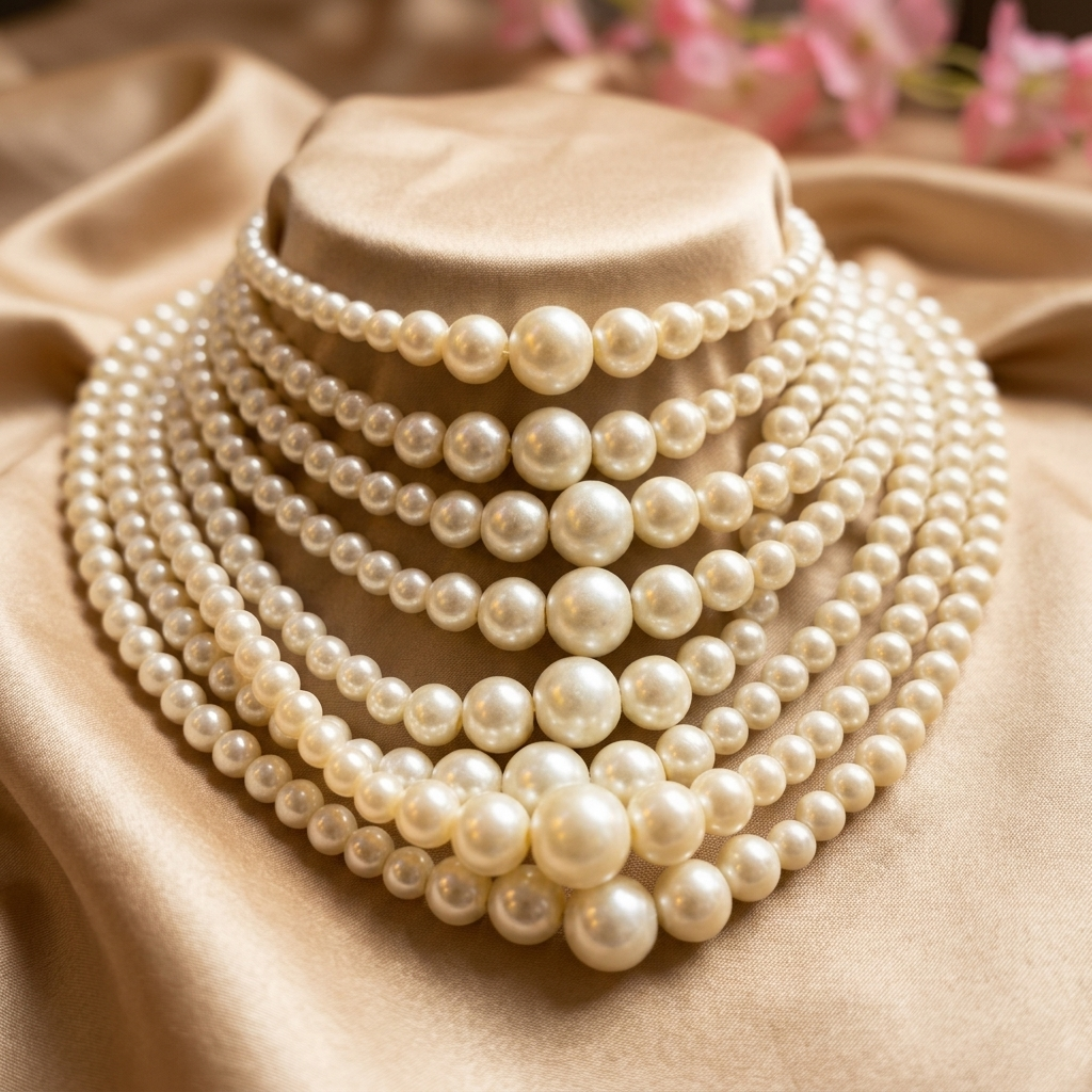 [JBT-NL025] Alia Layered Pearl Necklace