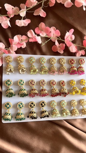 Saajni Jhumka Card- Set of 12 Pairs