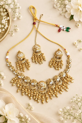 Jagjot Gold Plated Heritage Necklace